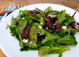 dates salad in a plate